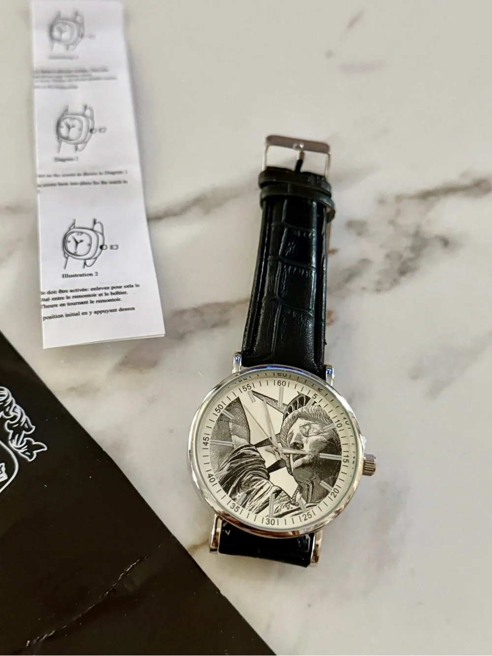 Statue of Liberty Graphic Wrist Watch
